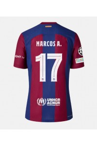 Fotbalové Dres Barcelona Marcos Alonso #17 Domácí Oblečení 2023-24 Krátký Rukáv